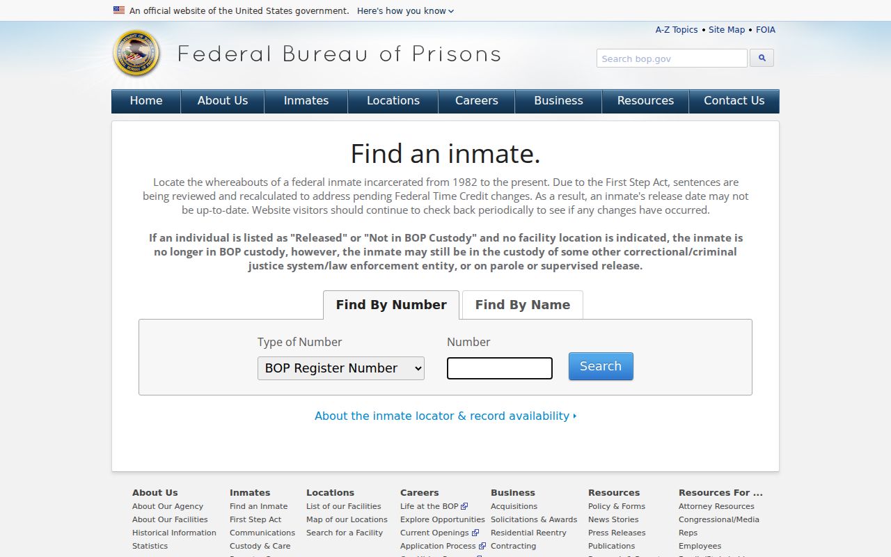 Millard County arrest lookup federal inmate locator boundary