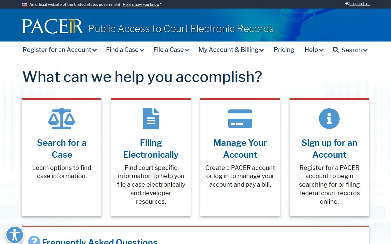 Millard County criminal court cases federal PACER gateway